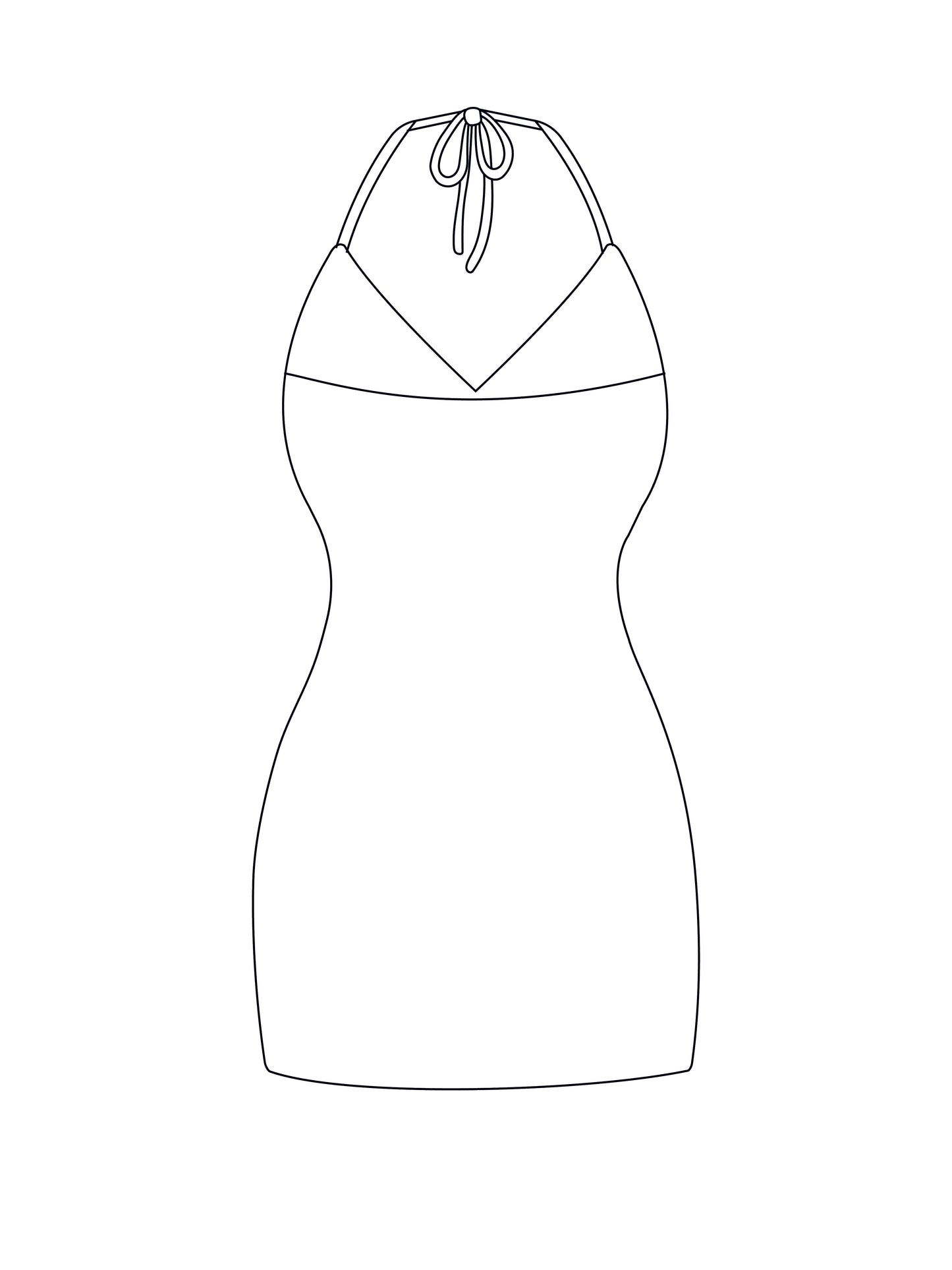 Custom halterneck ruched dress