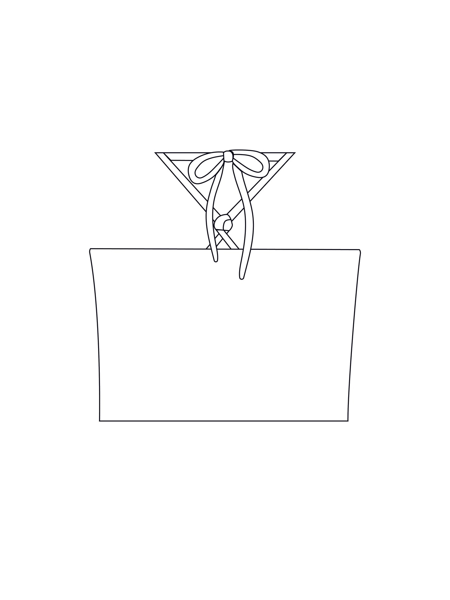 Custom cut out multi-way tie crop