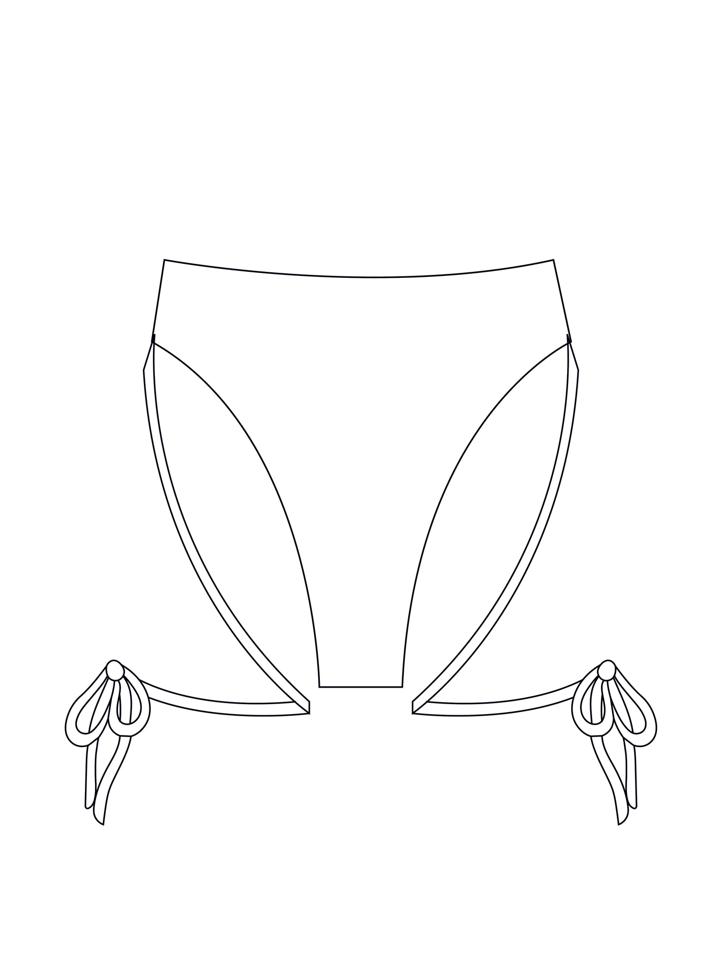 Custom tie leg bikini bottoms