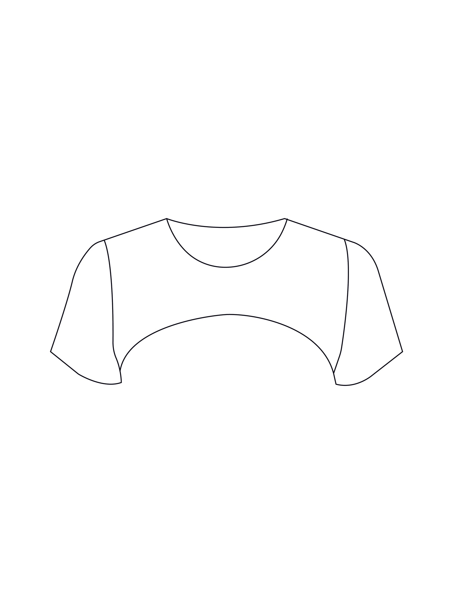 Custom simple short sleeve super crop (inc mesh options)