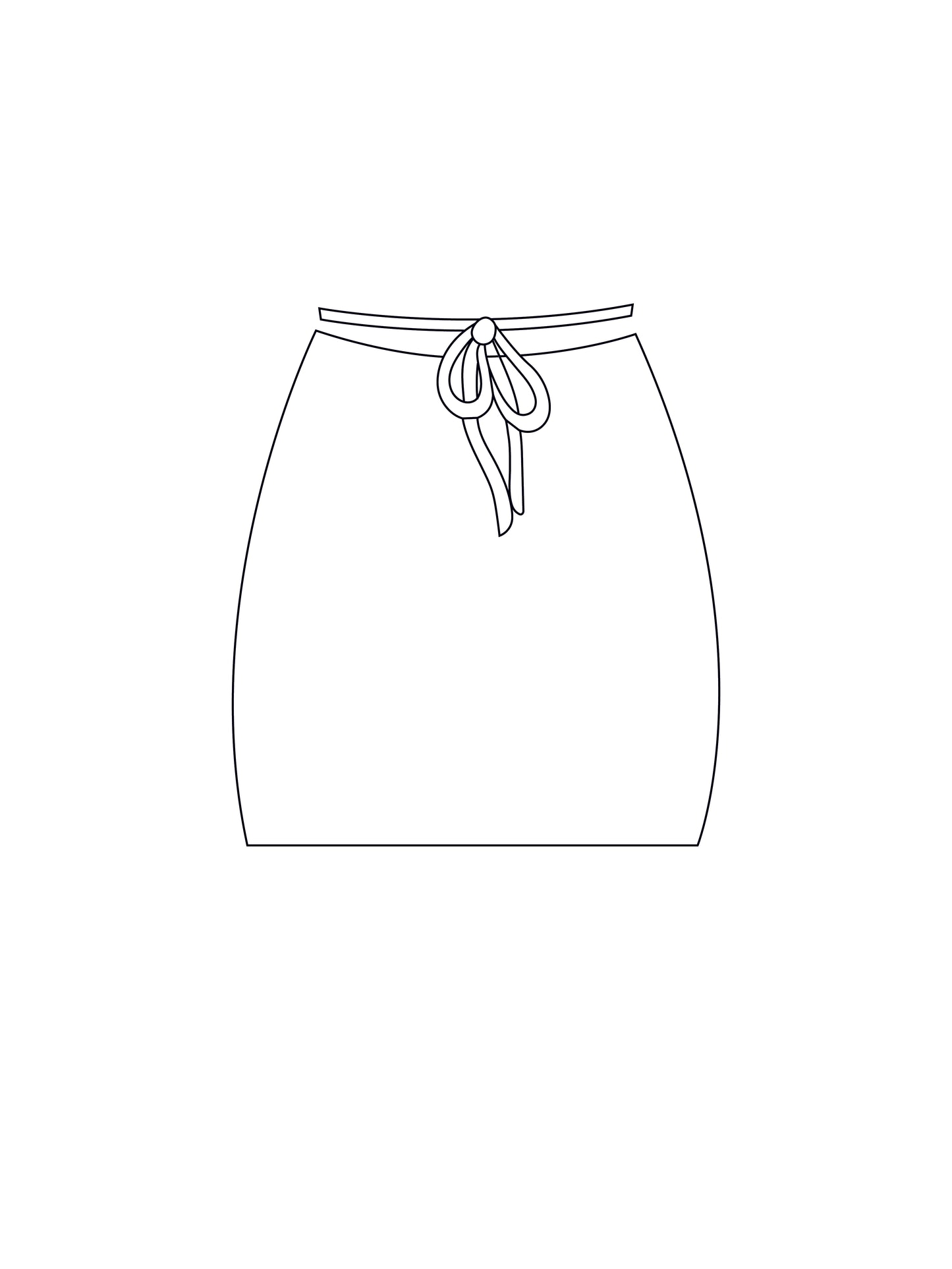 Custom tie top skirt (inc mesh options)