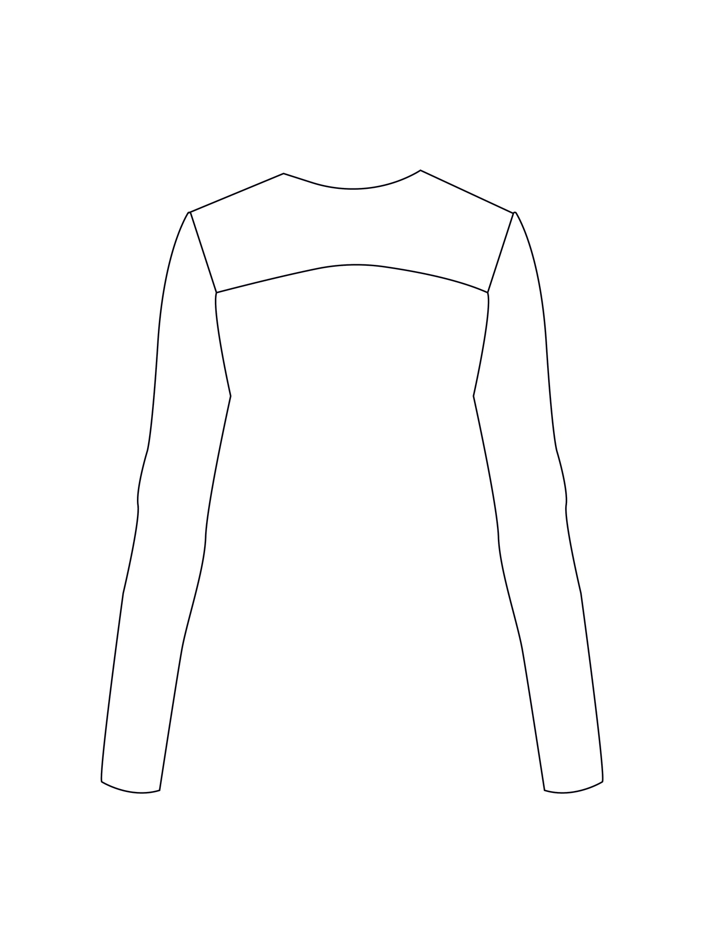 Custom simple long sleeve super crop (inc mesh options)