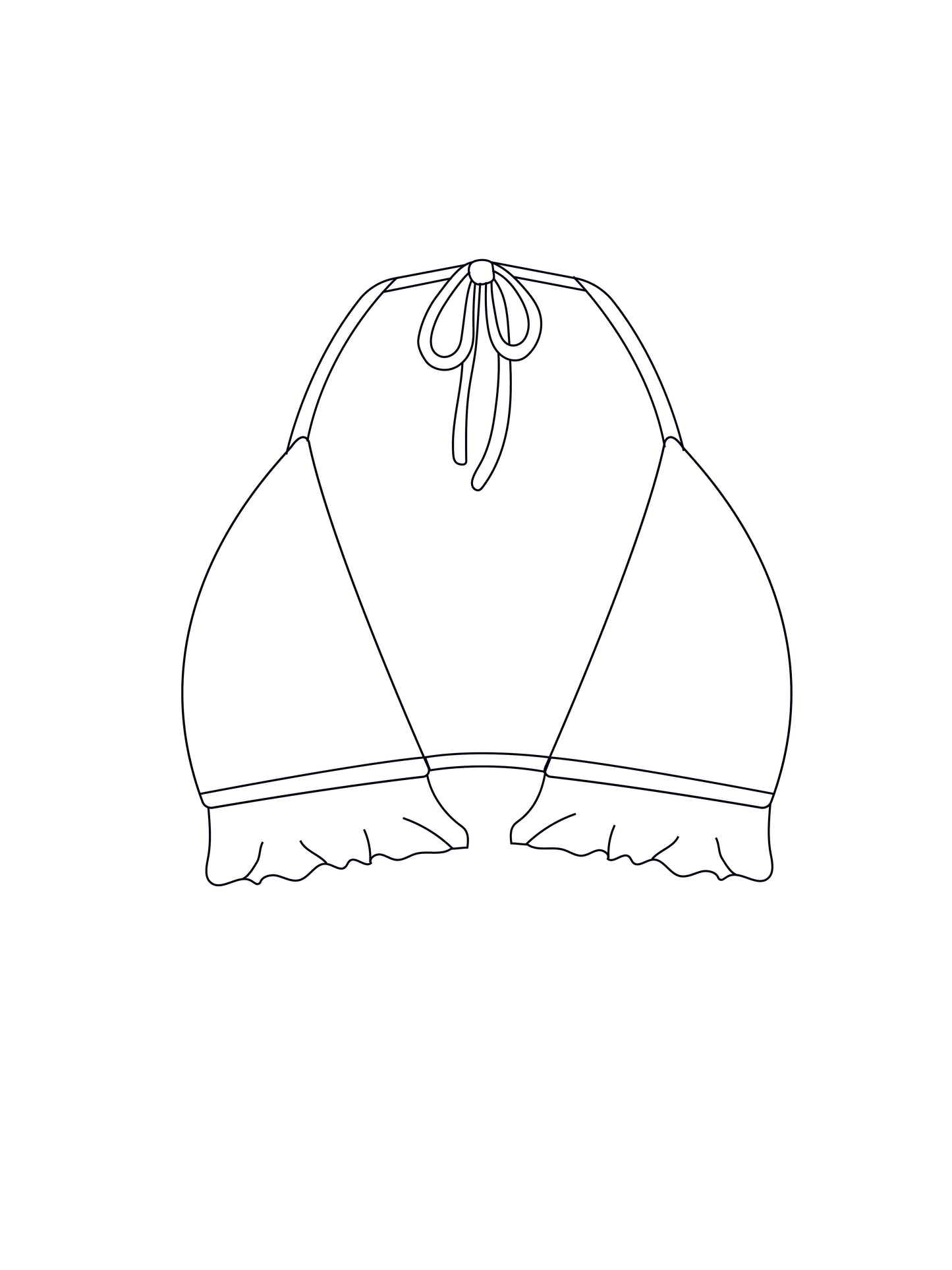 Custom frilly bralet