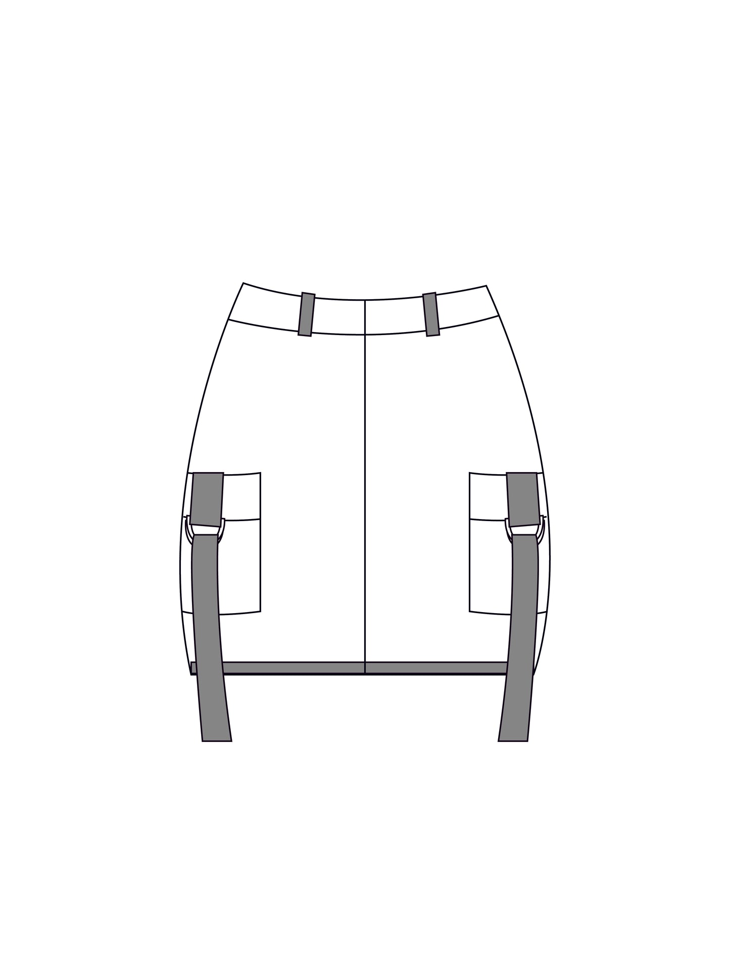 Custom cargo skirt