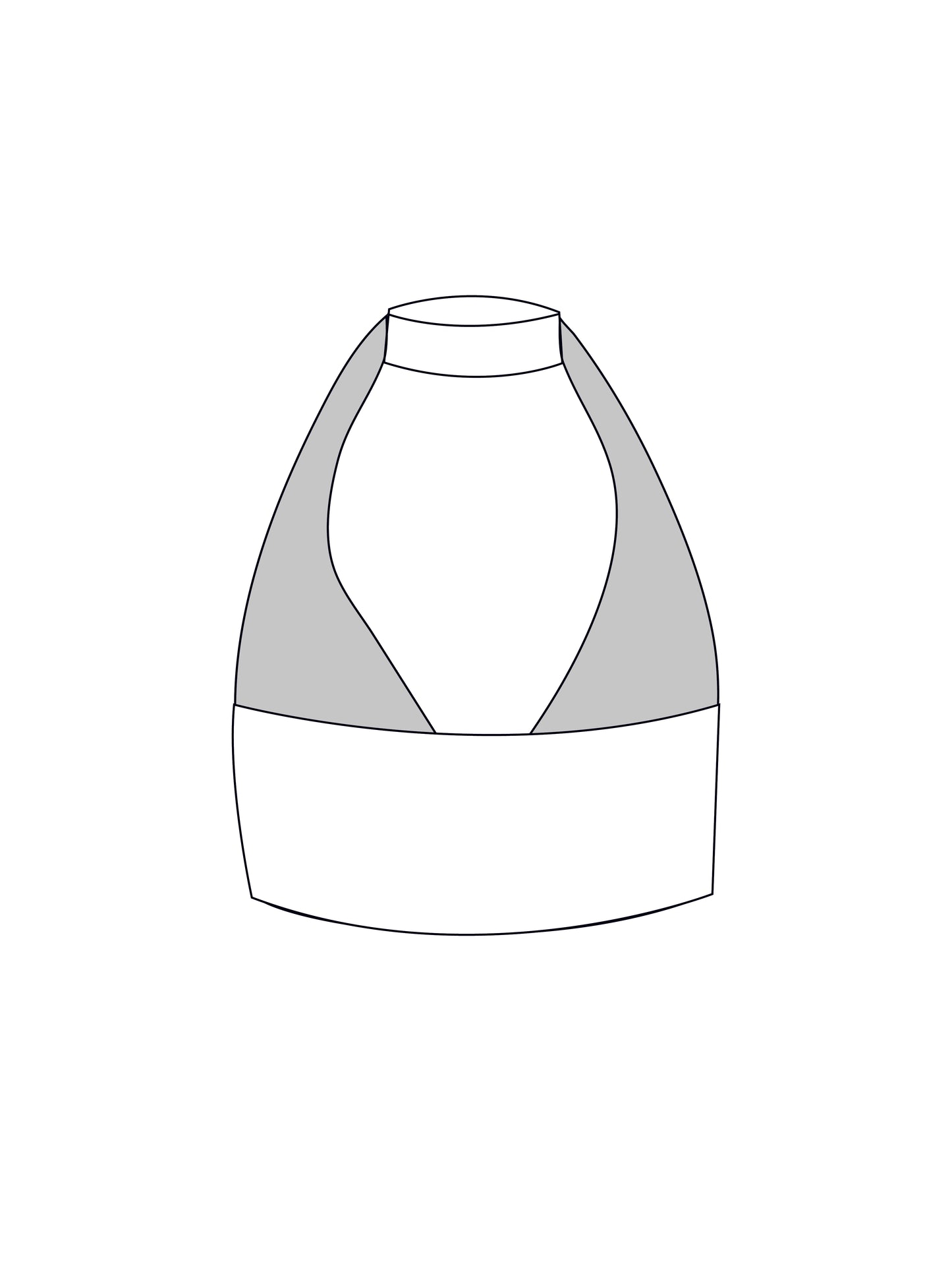 Custom halterneck bralet