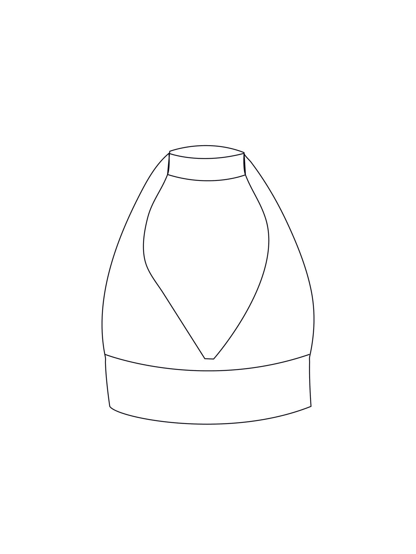 Custom halterneck bralet
