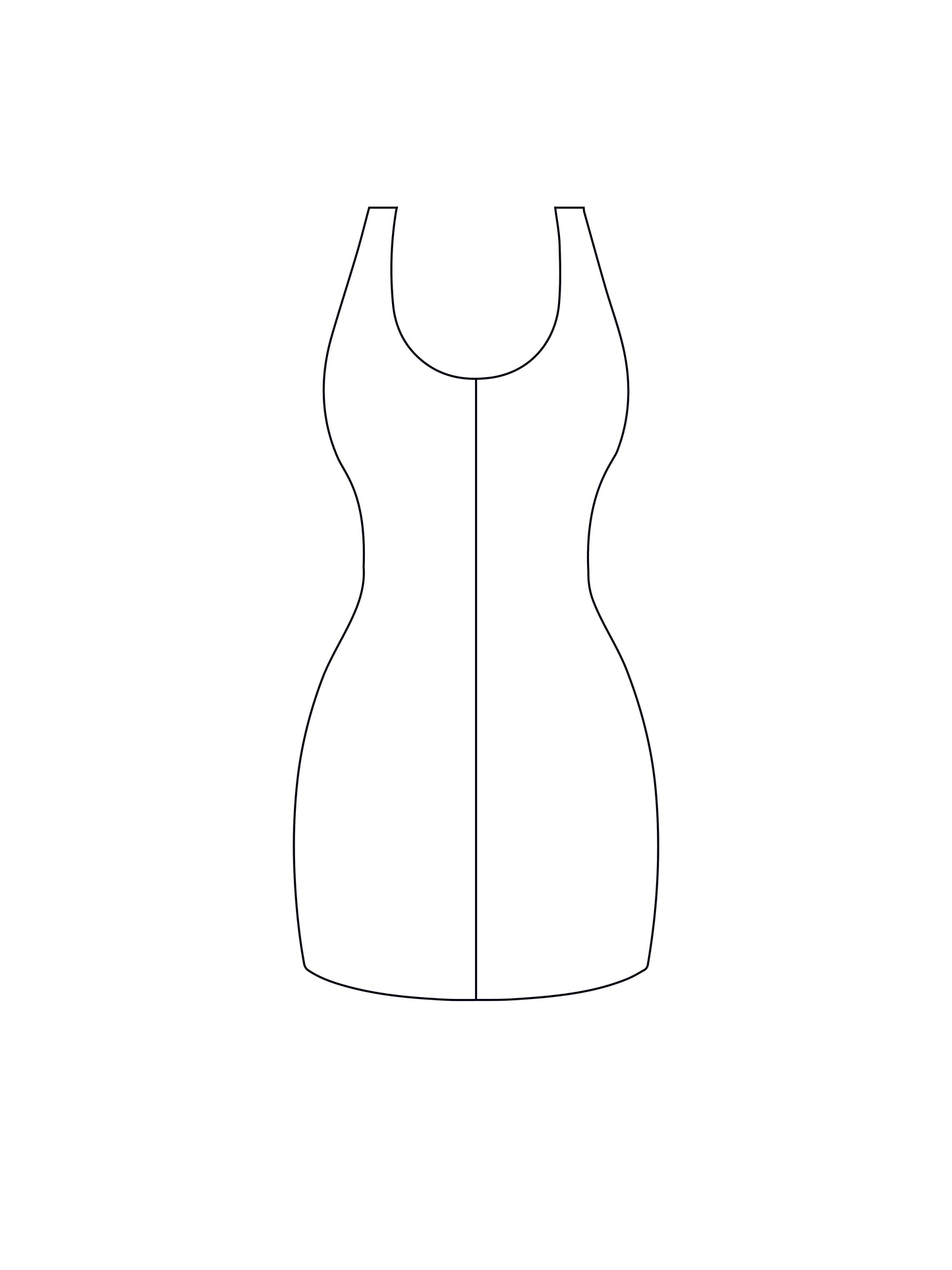 Custom half and half bodycon dress