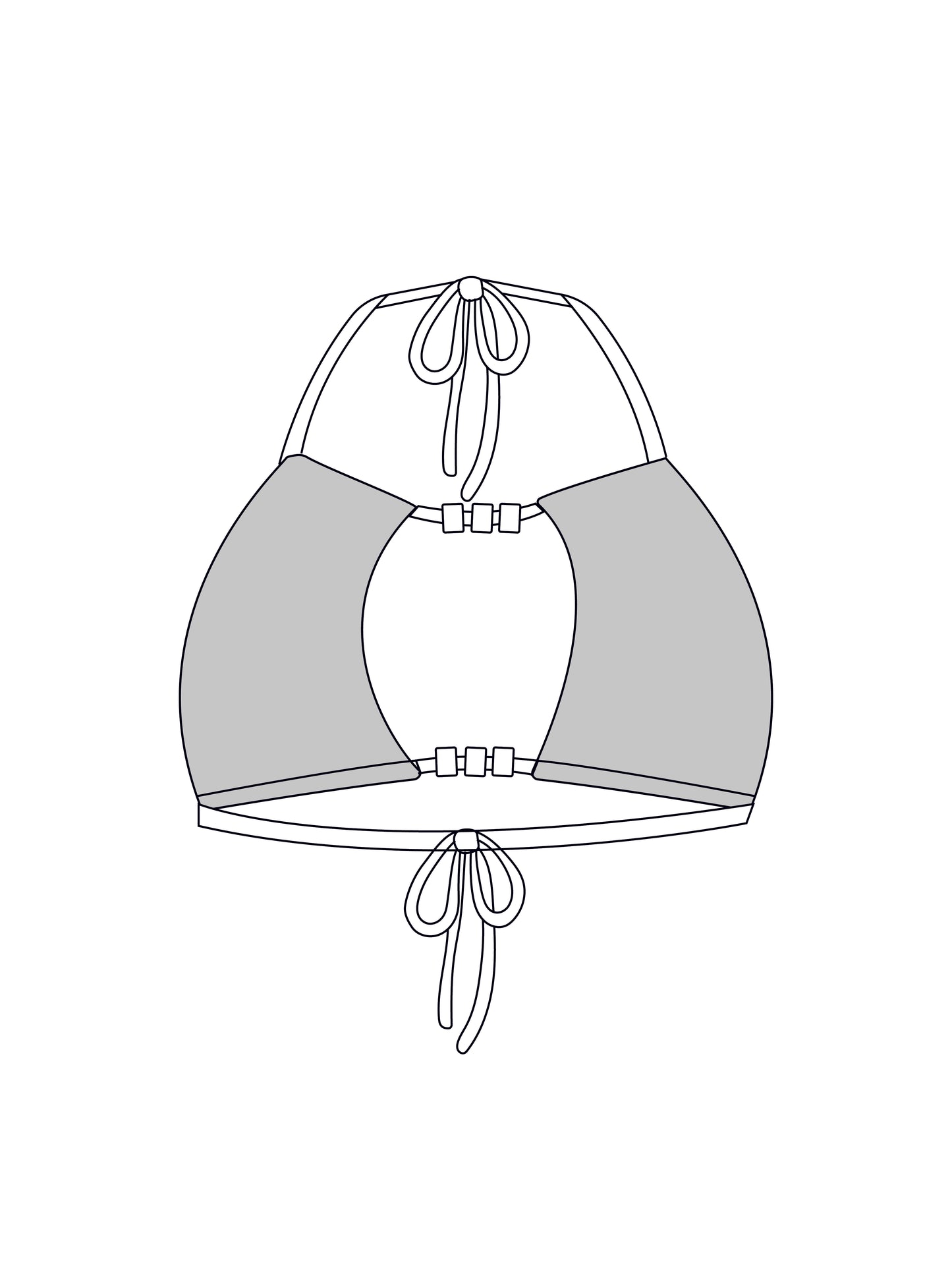 Custom beaded bralet