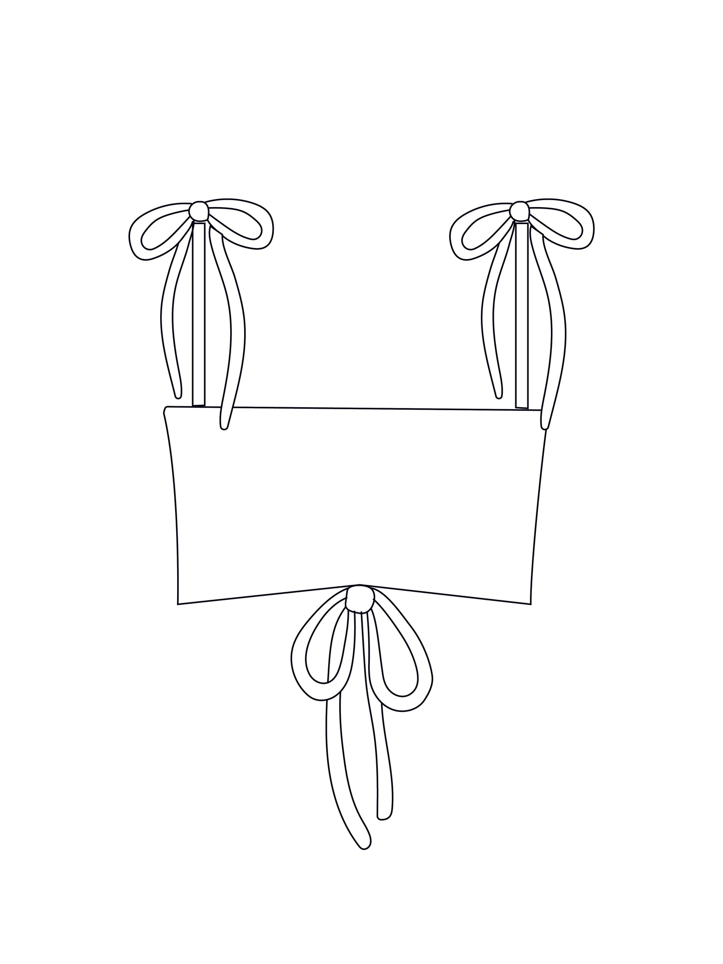 Custom ruched tie shoulder crop