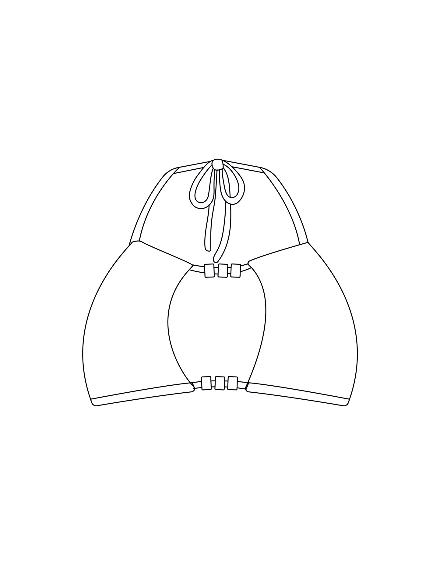 Custom beaded bralet