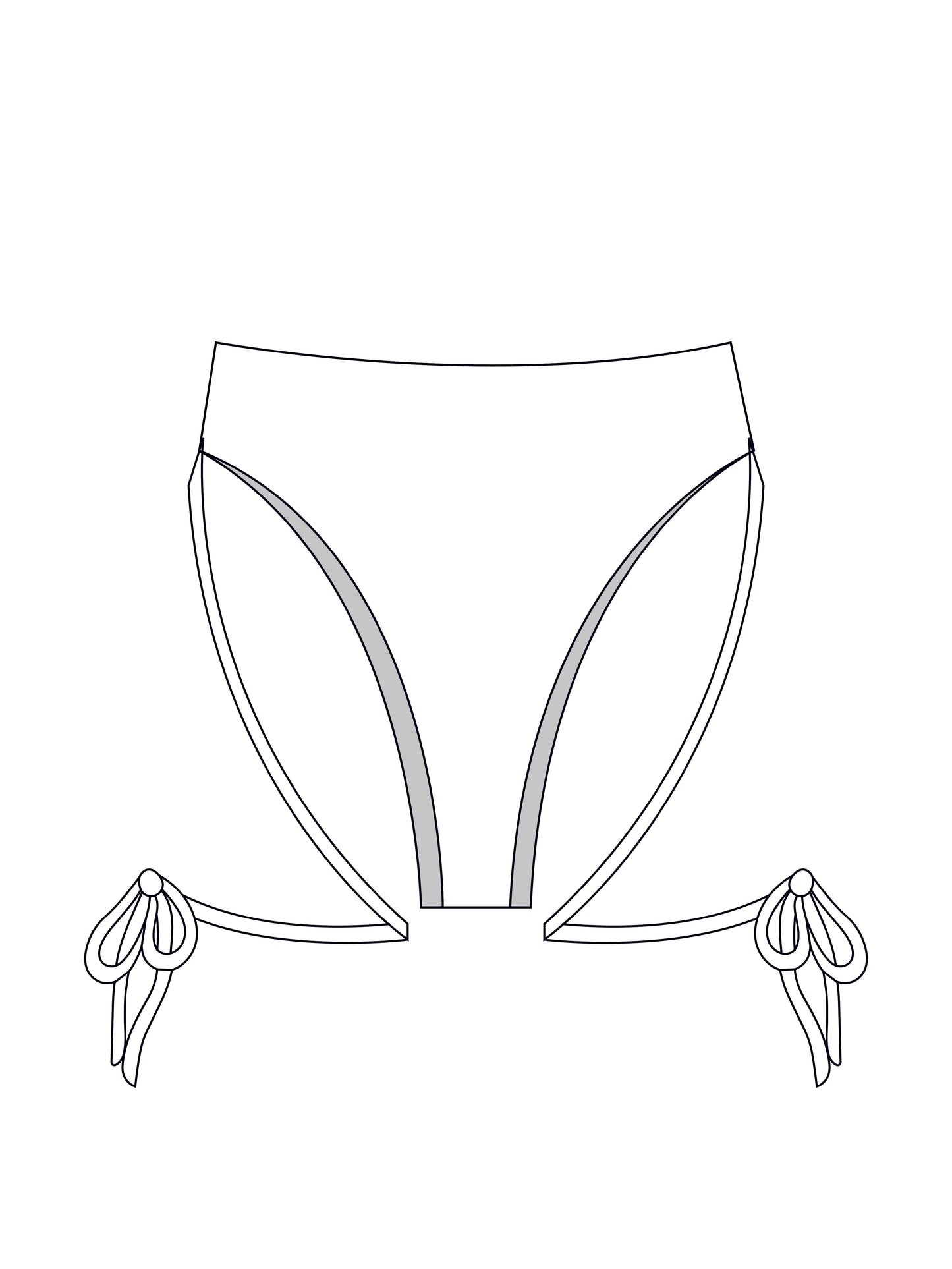 Custom tie leg bikini bottoms