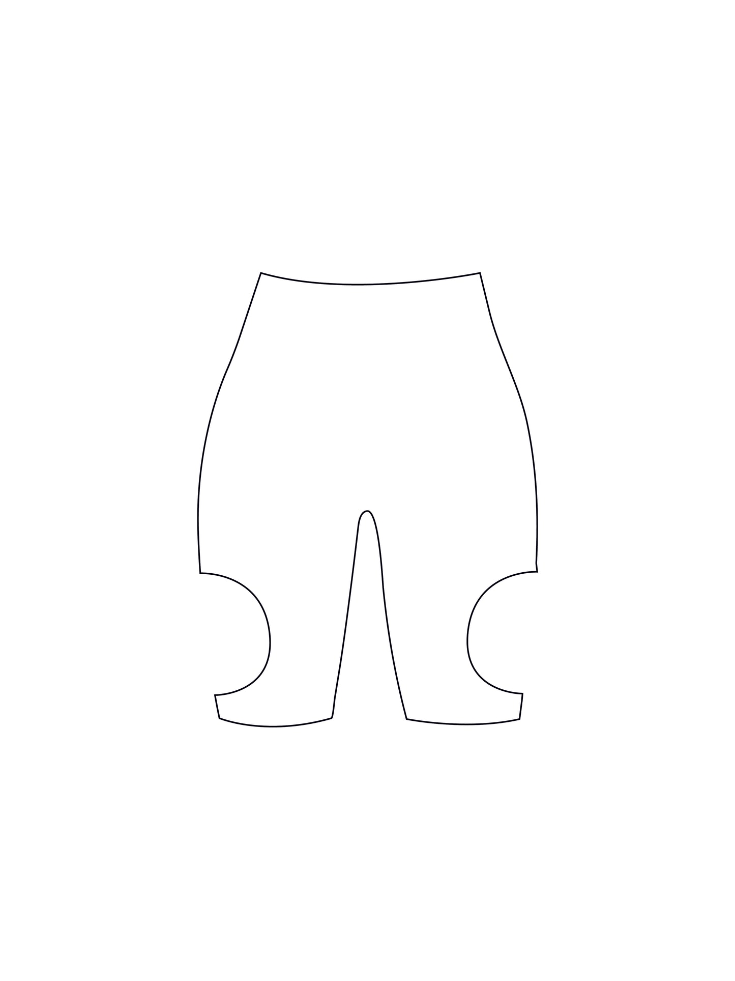 Custom cut out cycling shorts