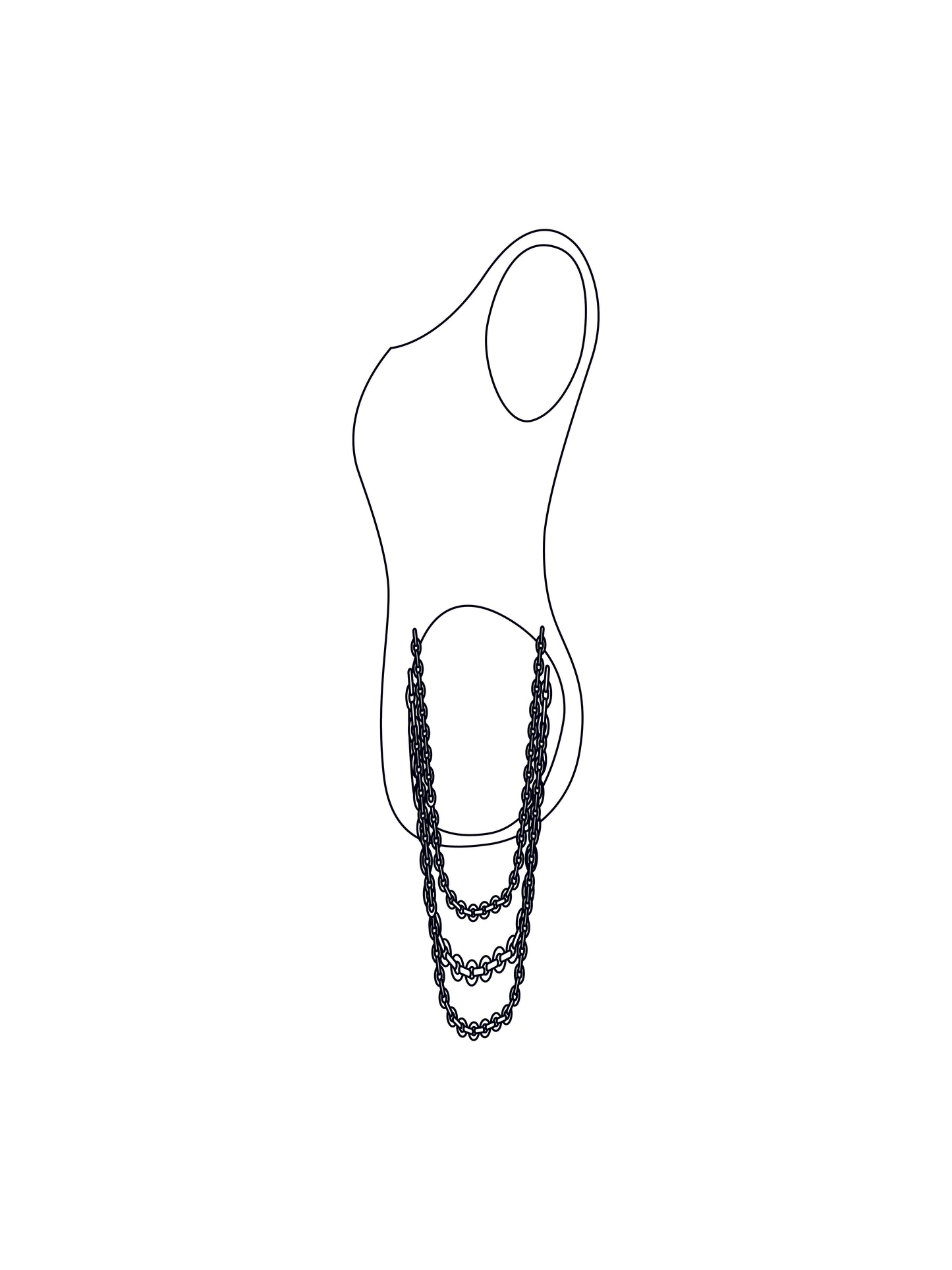 Custom chain bodysuit/swimsuit
