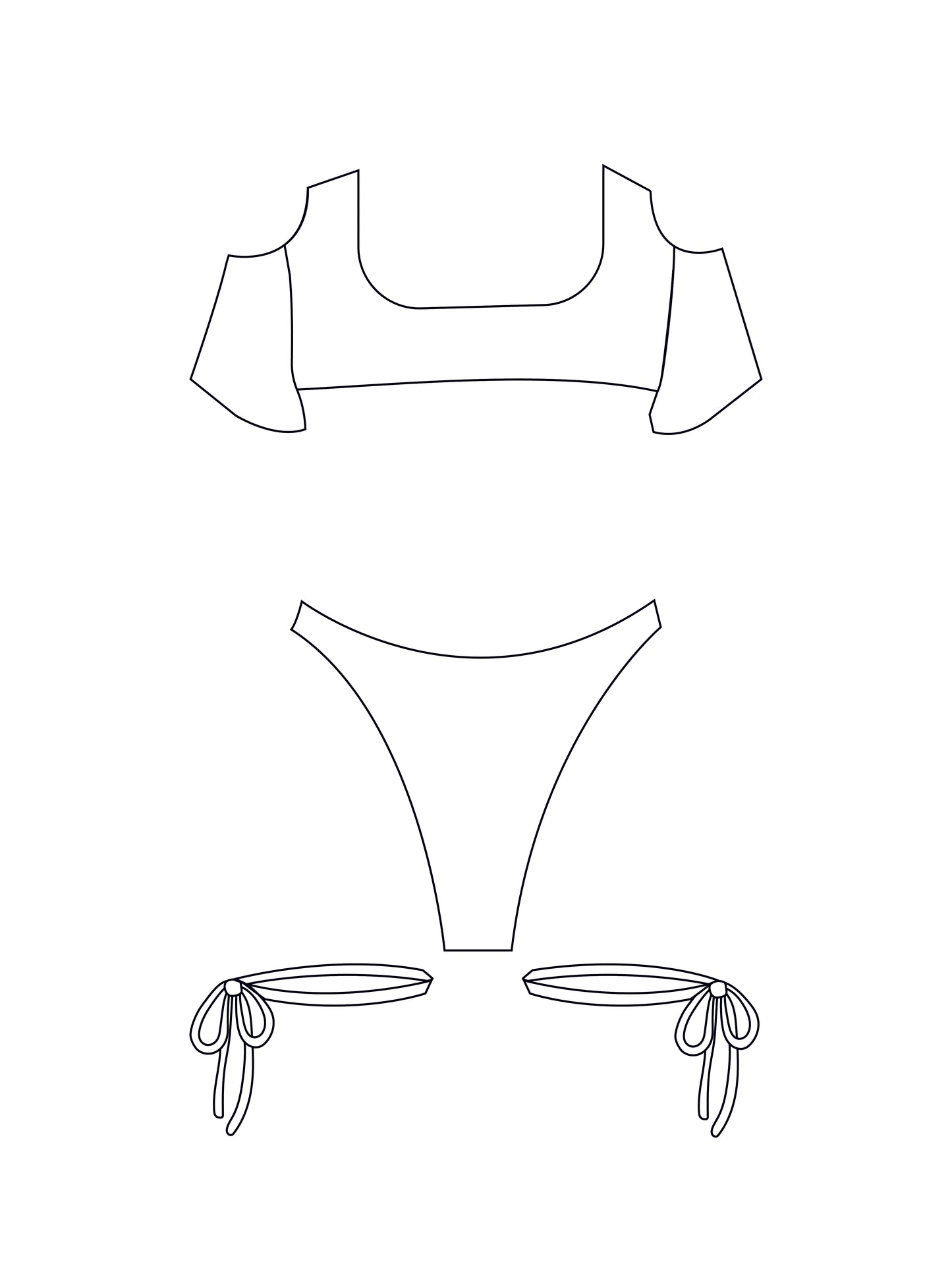 Custom cut out strappy bodysuit/swimsuit