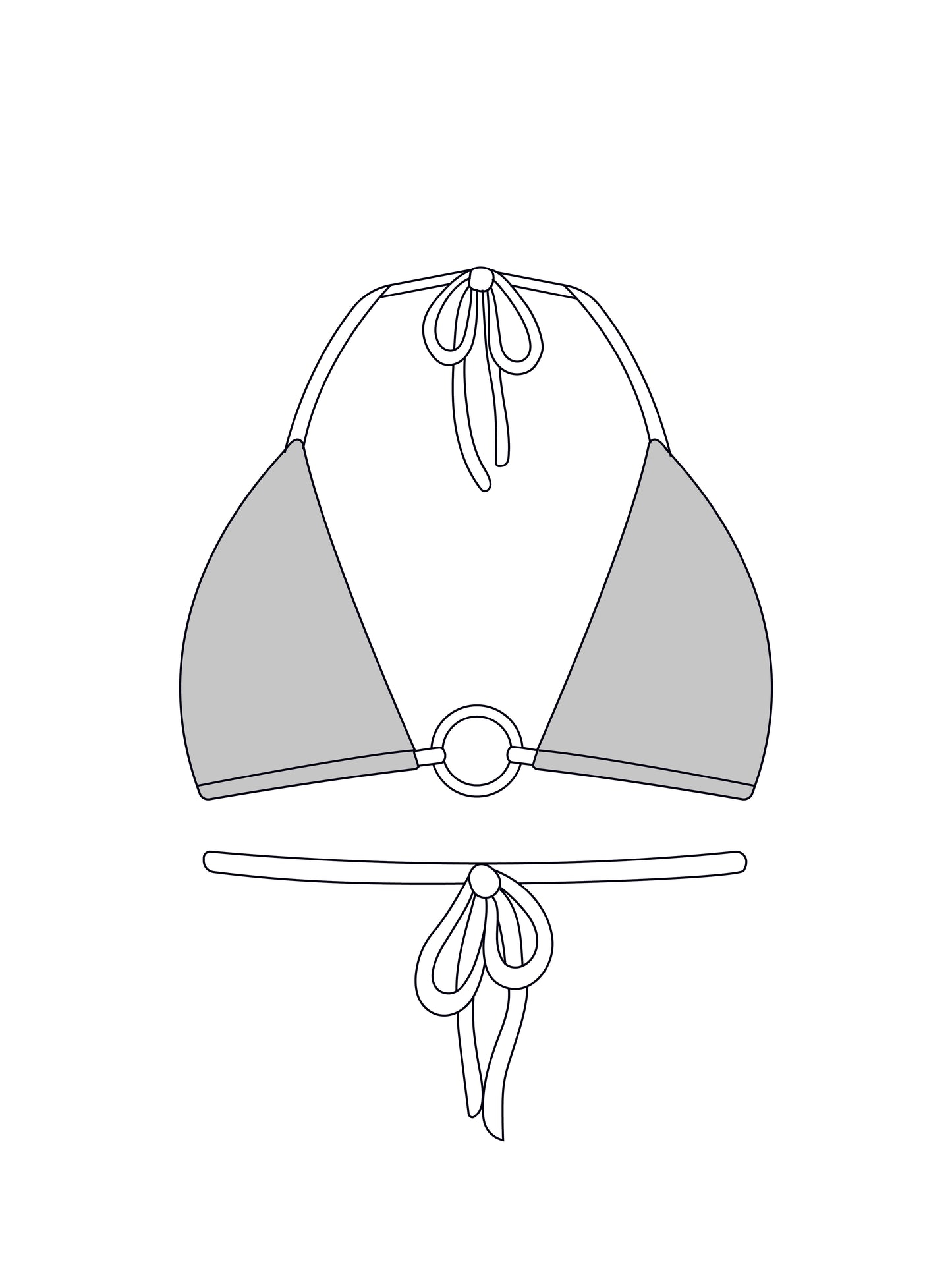 Custom o-ring bralet