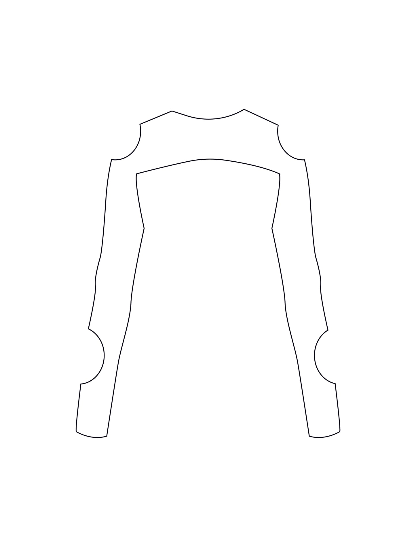 Custom long sleeve cut out super crop (inc mesh options)
