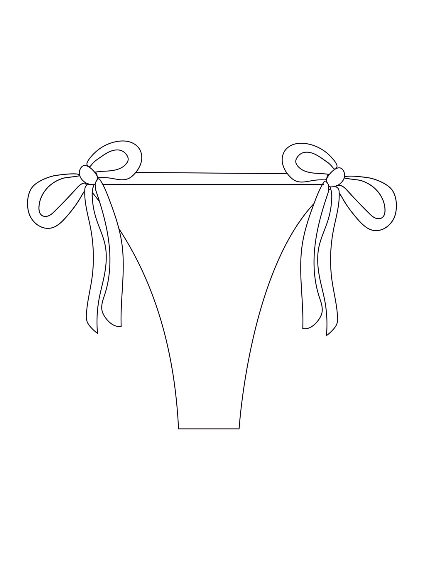Custom tie side bikini bottoms