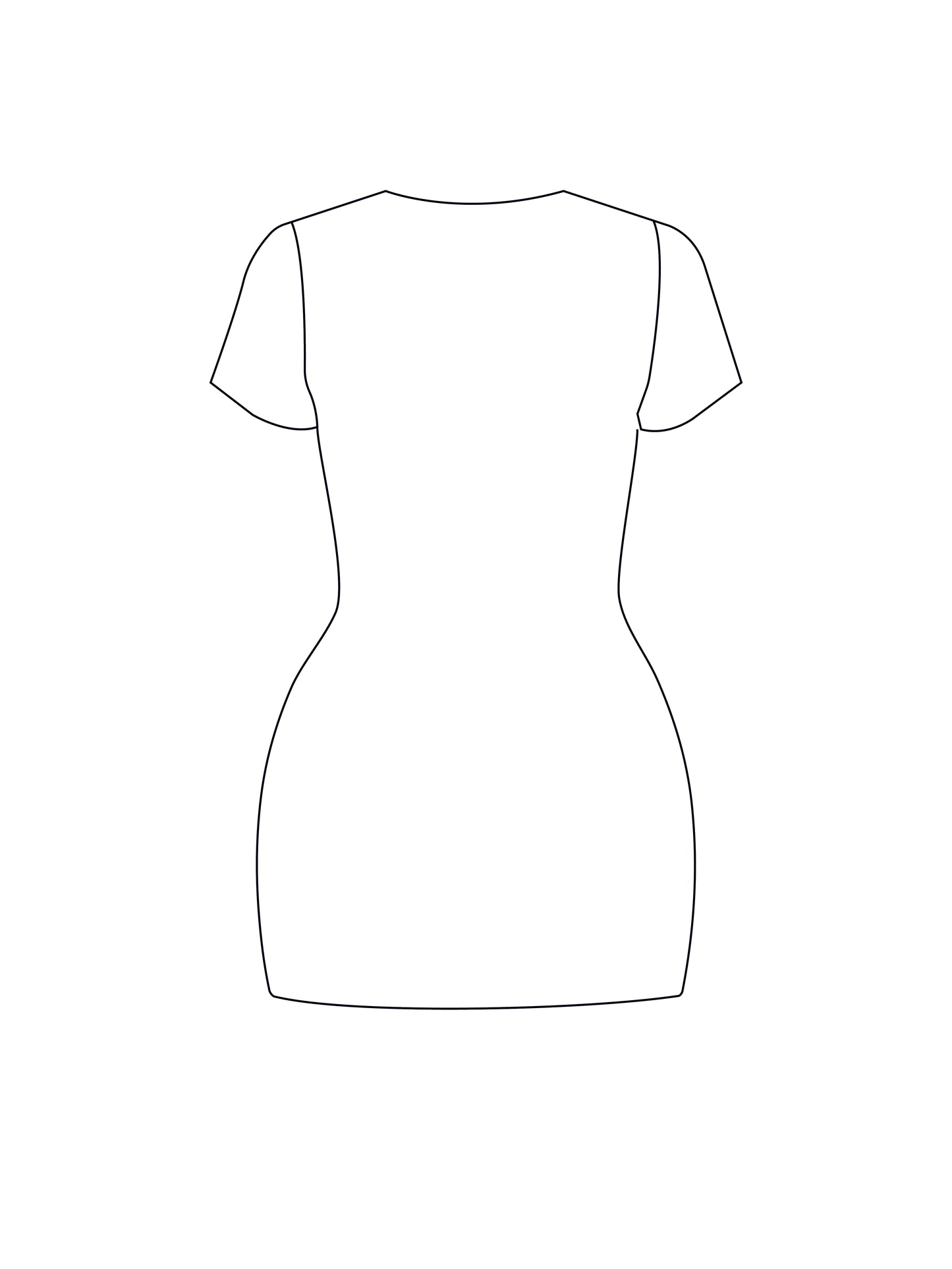Custom extreme plunge front dress
