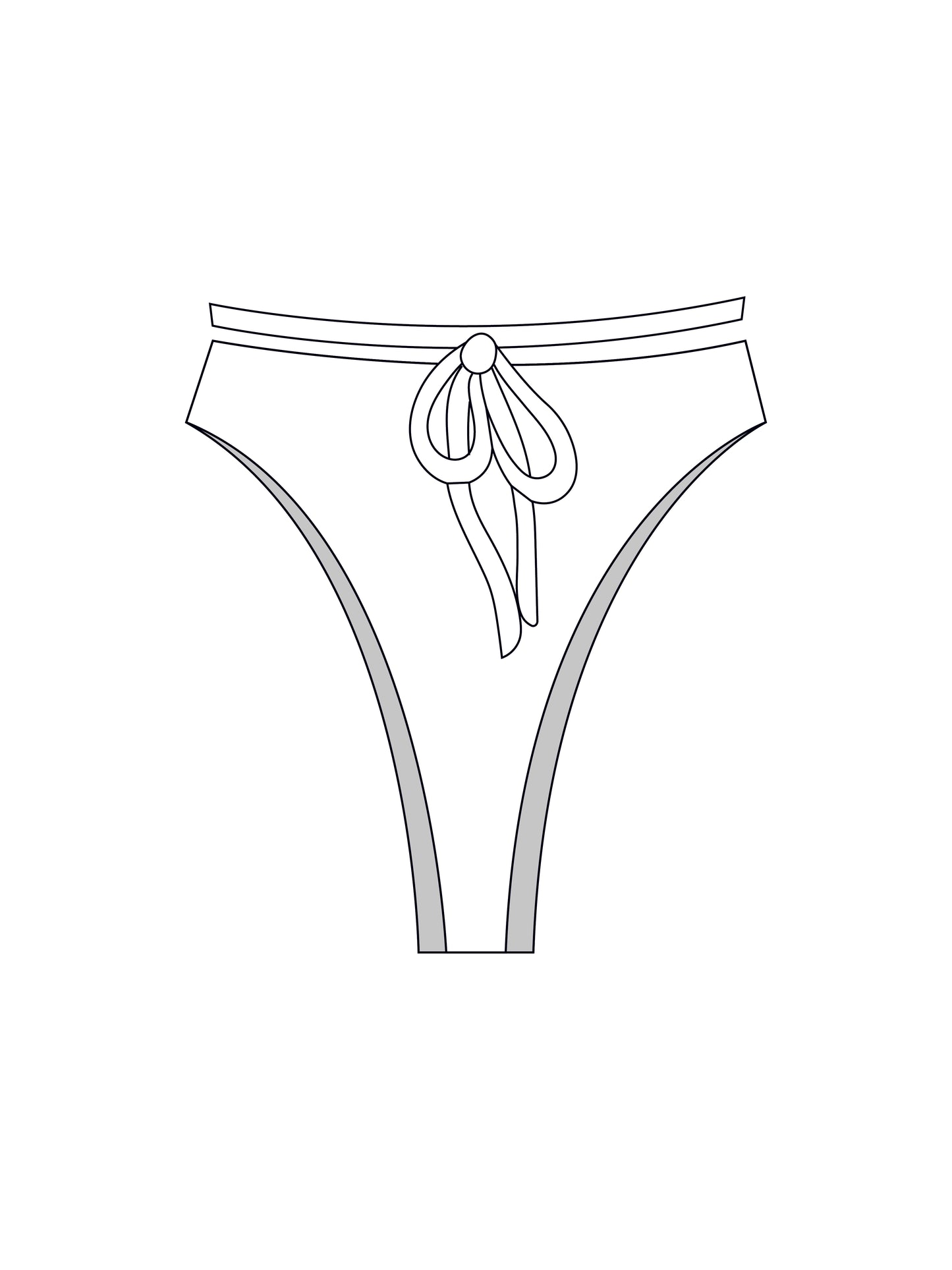 Custom multi-way tie bikini bottoms