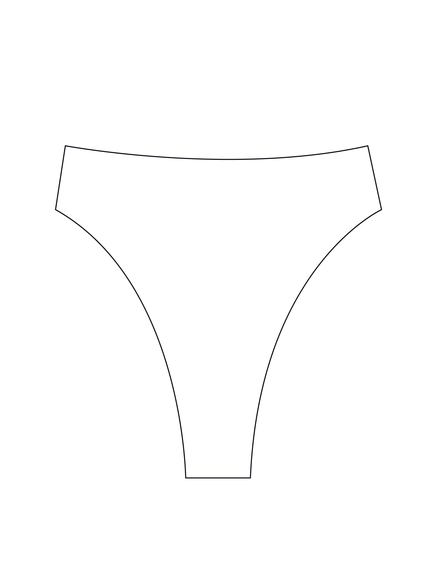 Custom high waist high leg bikini bottoms