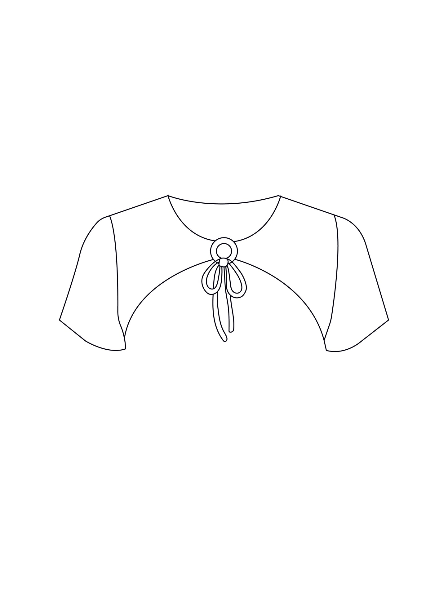 Custom short sleeve tie super crop (inc mesh options)