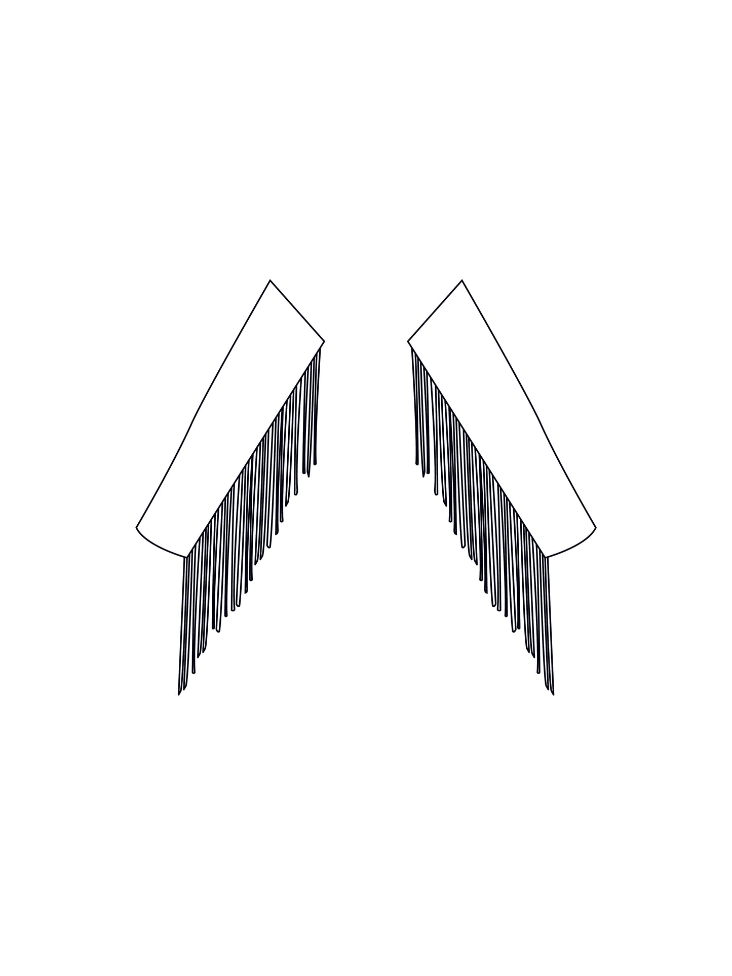 Custom fringed sleeves
