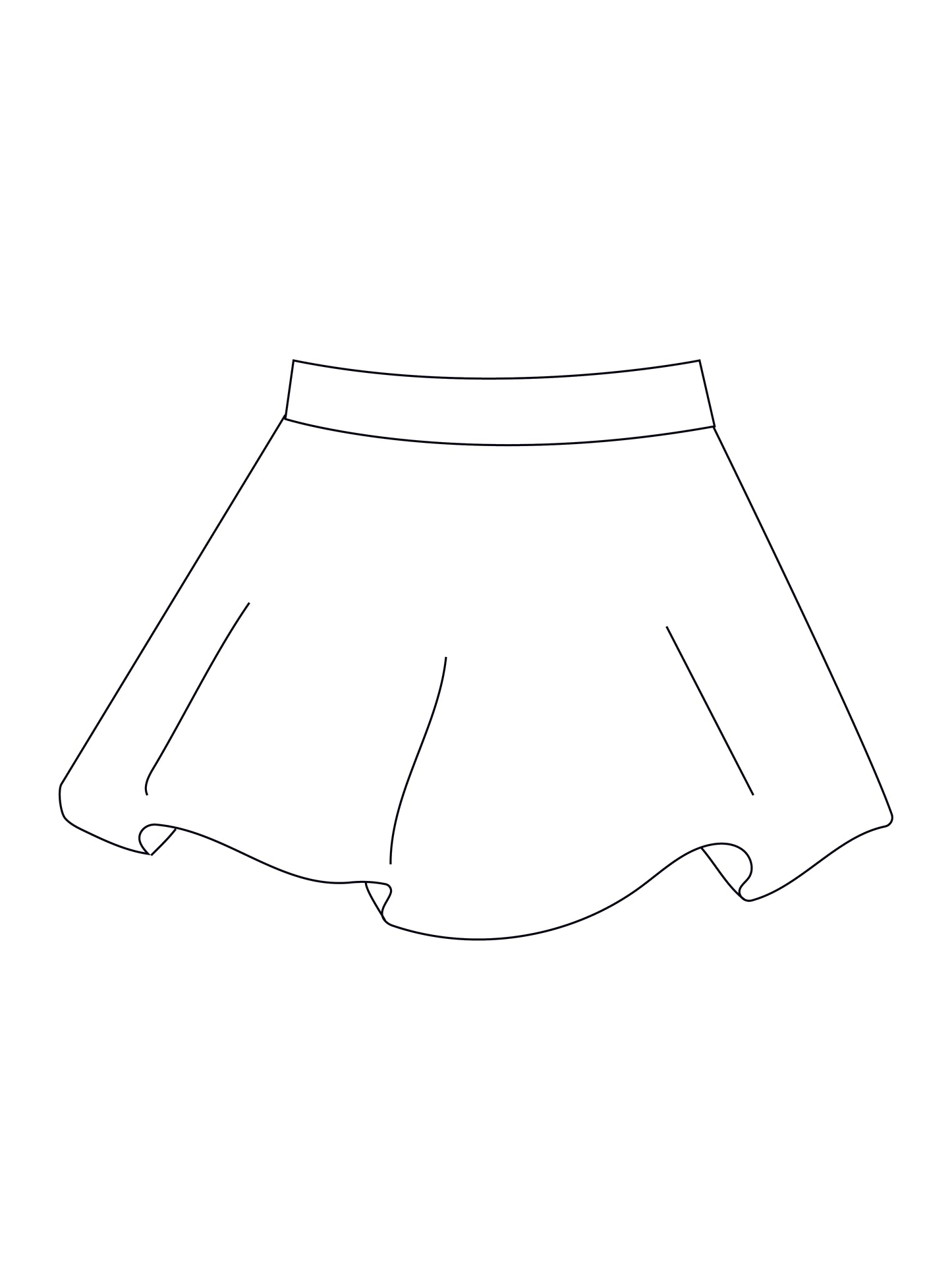 Custom floaty skort