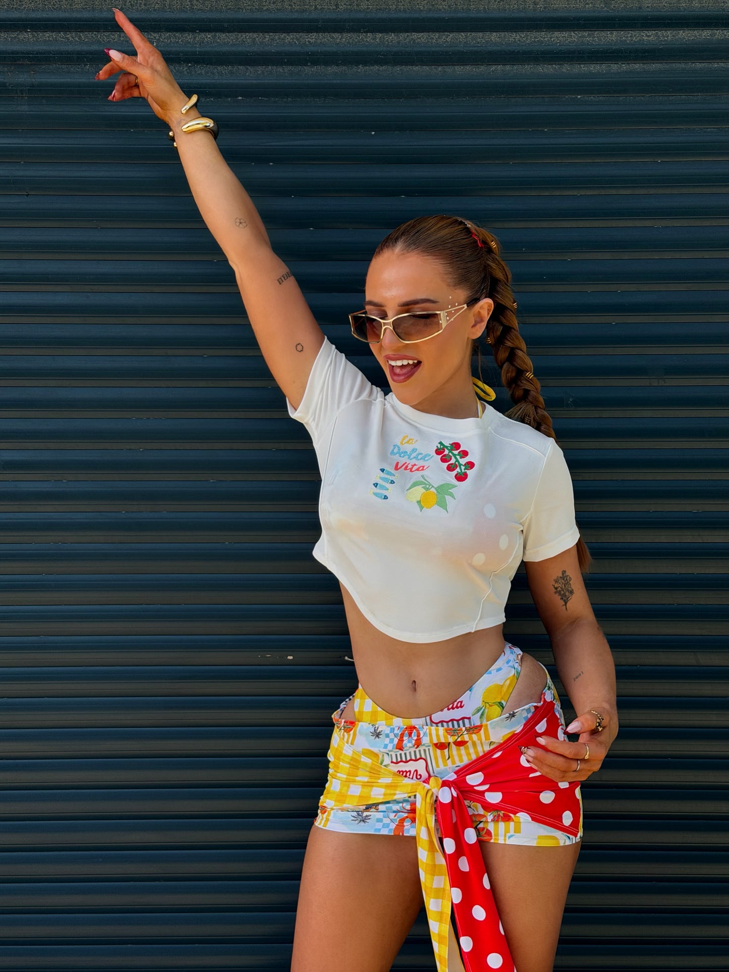 LA DOLCE VITA tie skirt