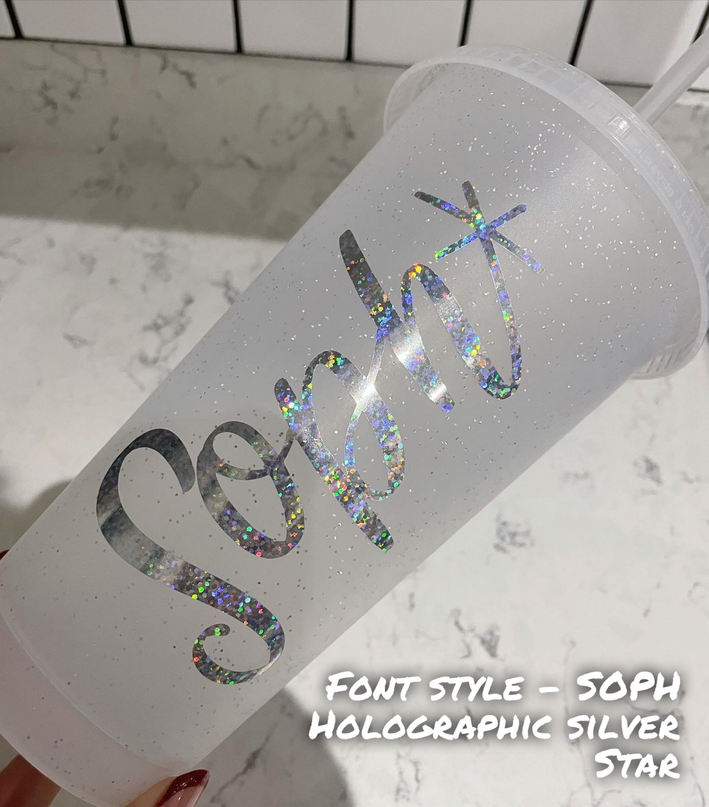 Reusable cold cup (all don’t/colour/personalisation options)