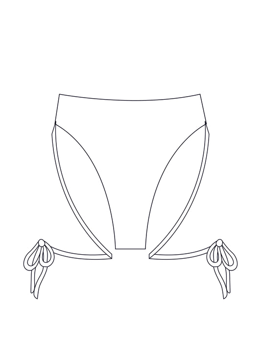 Custom tie leg bikini bottoms