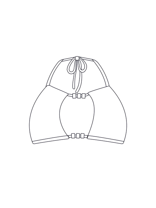 Custom beaded bralet