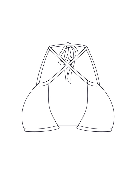 Custom multi-way square bralet