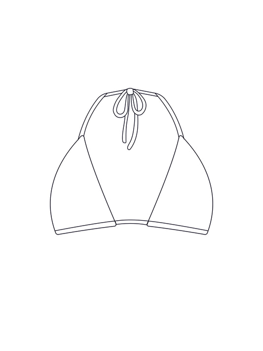 Custom simple triangle bralet