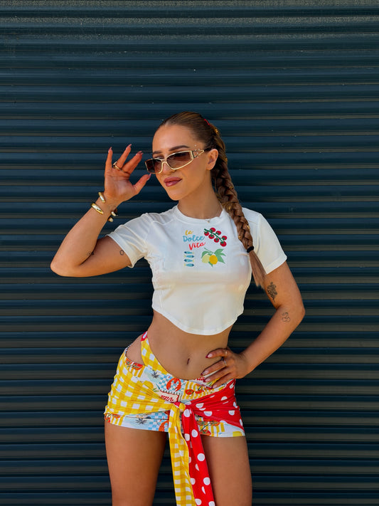 LA DOLCE VITA tie skirt